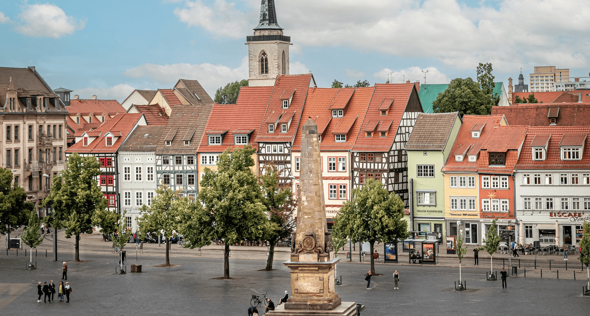 Häuser am Fischmarkt in Erfurt