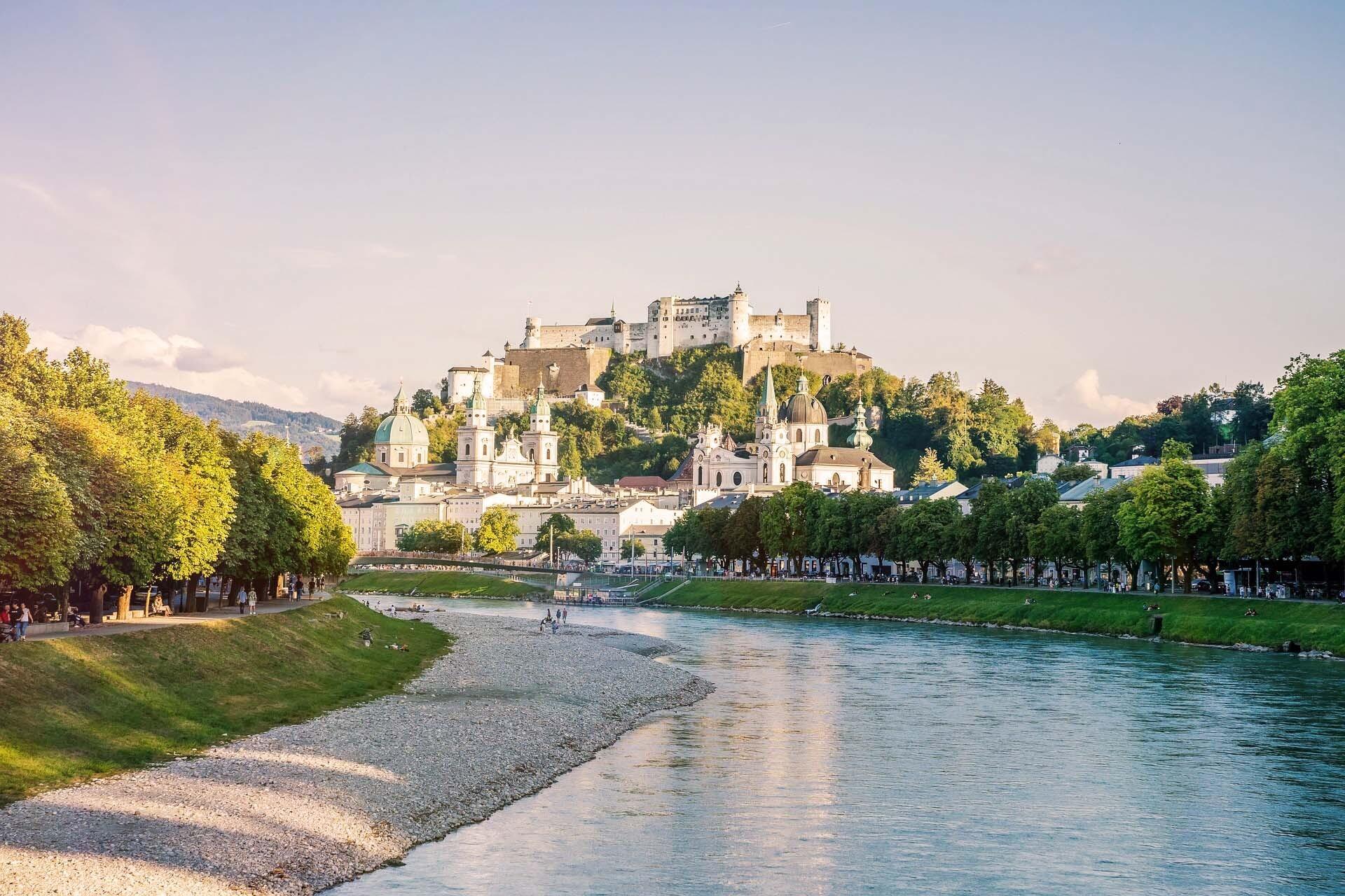 Stadt Salzburg in Österreich.