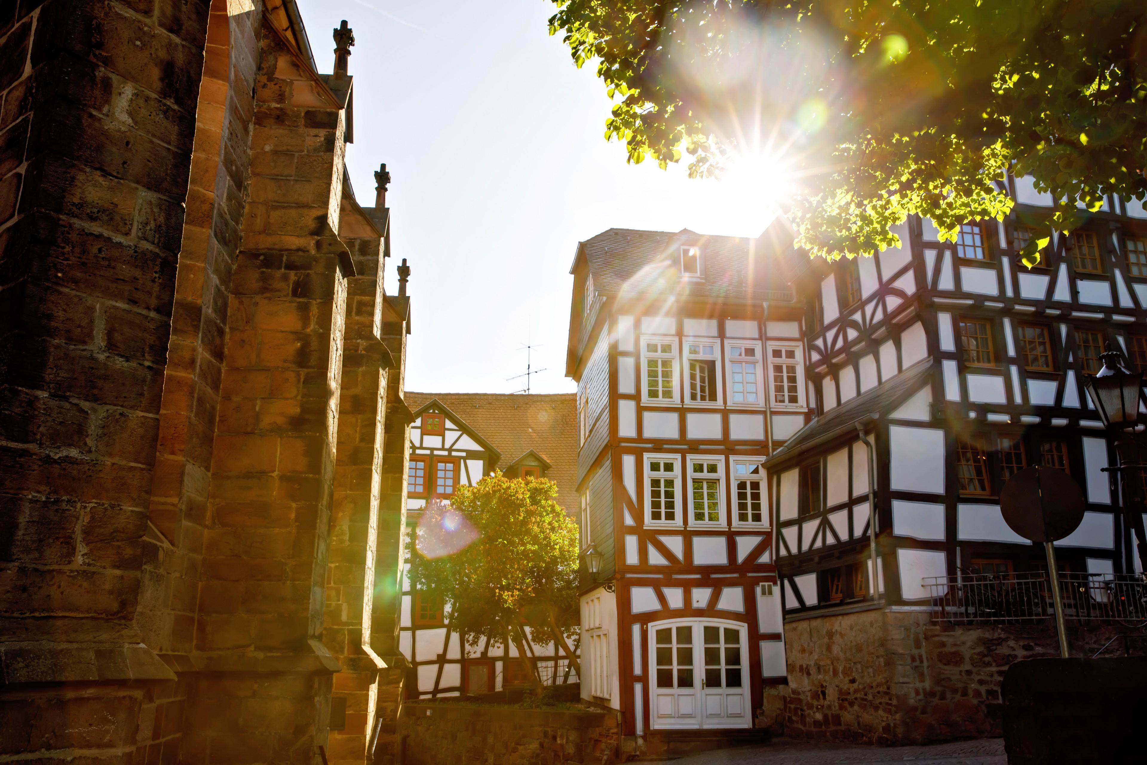 Die märchenhafte Altstadt von Marburg.