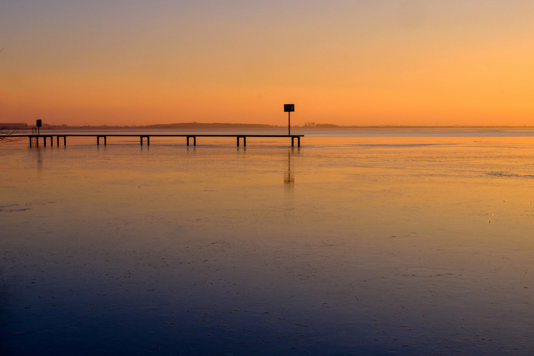 Dümmer Weser Land See abends