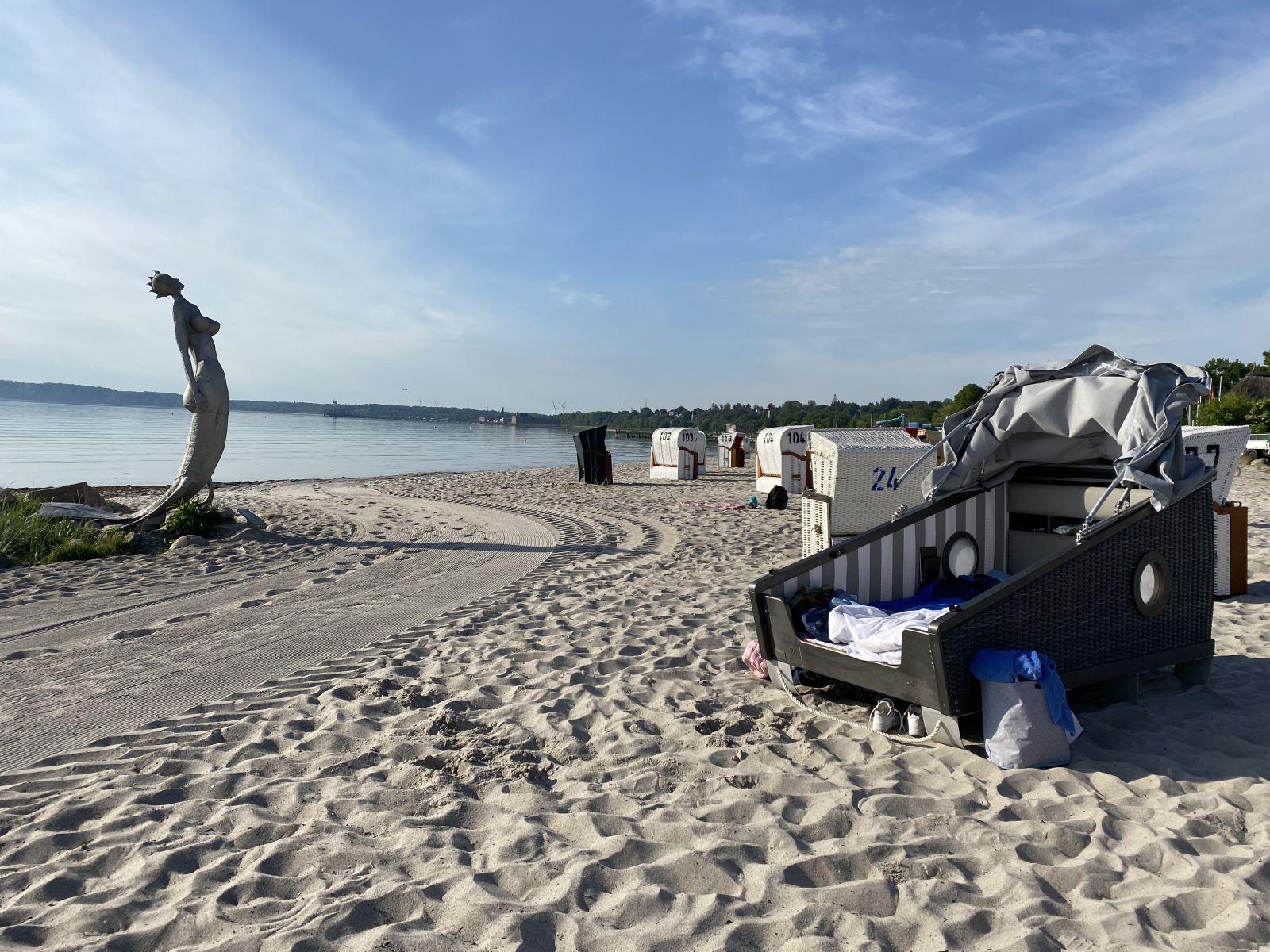 Entspannte Stunden am Strand von Eckernförde