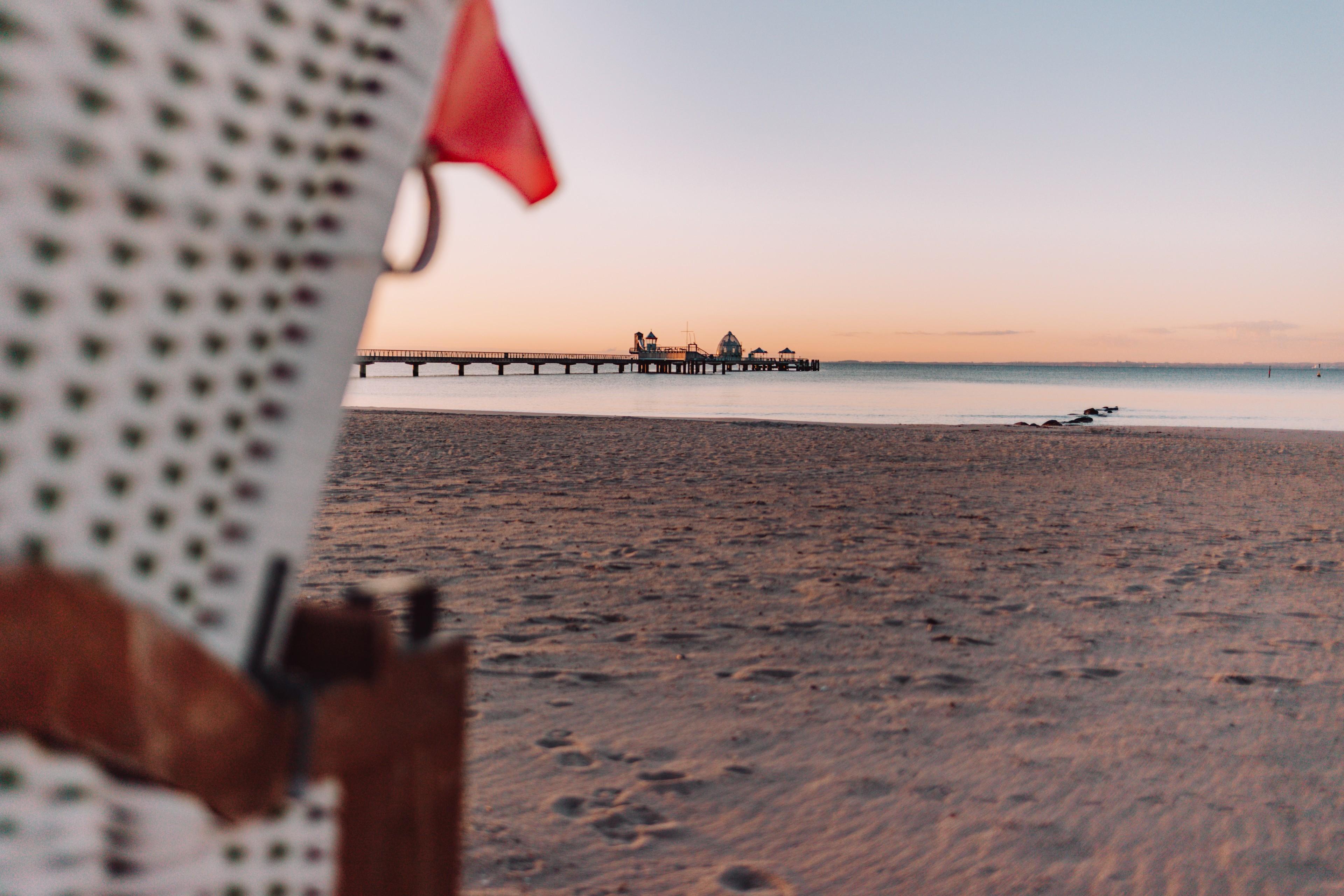 Ausblick auf die Ostsee in Grömitz.