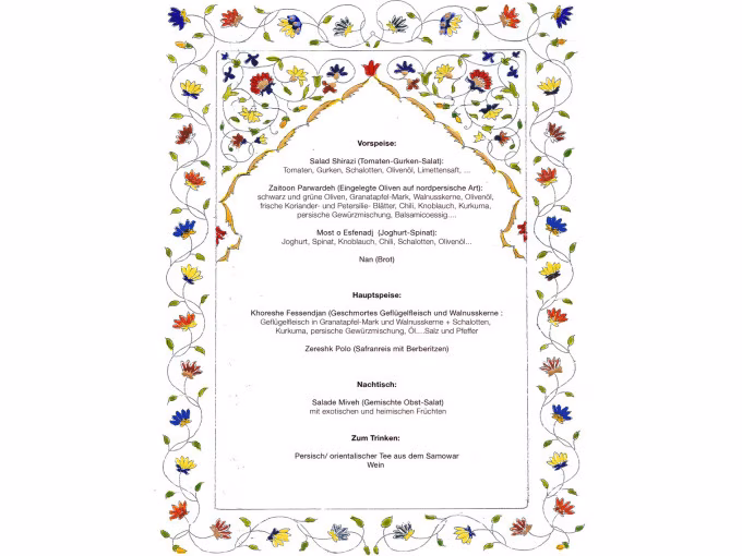 Kochkurs Persien - Gaumenfreuden aus Persien mit Reza Haidari-Kahkesh in der Kochschule Sonja Lenz in Stuttgart-Hedelfingen