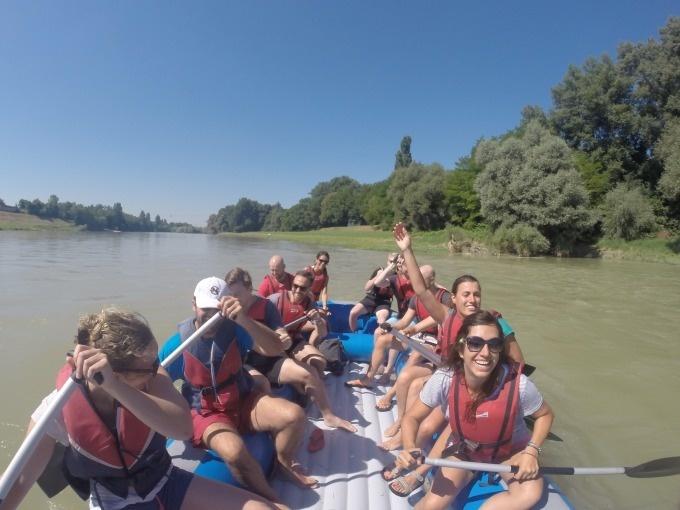 Rafting am Rhein