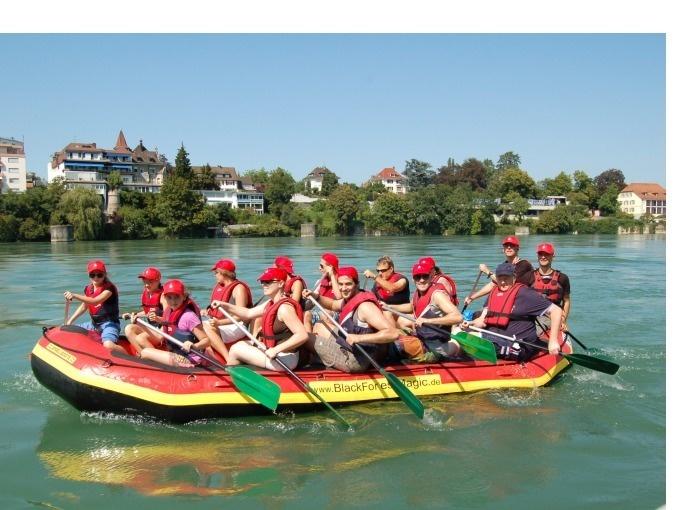 Rafting am Rhein