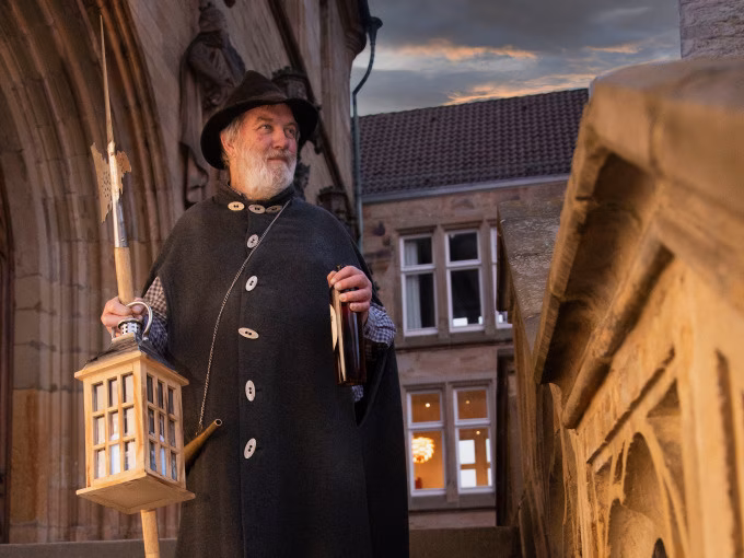 Osnabrück: "Beschwipste" Nachtwächter-Führung (mit Umtrunk)