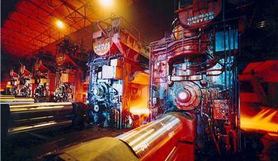 Führung durch das Hüttenwerk der Salzgitter Flachstahl GmbH: Warmbandstraße, Foto: Salzgitter AG