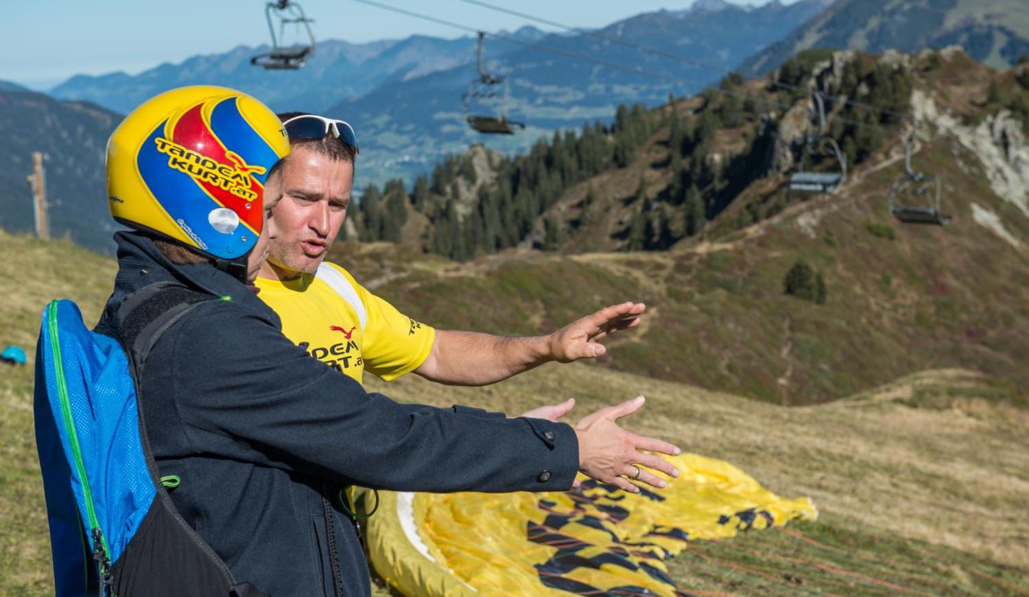Panorama-Gleitschirmflug (Tandem) im Montafon