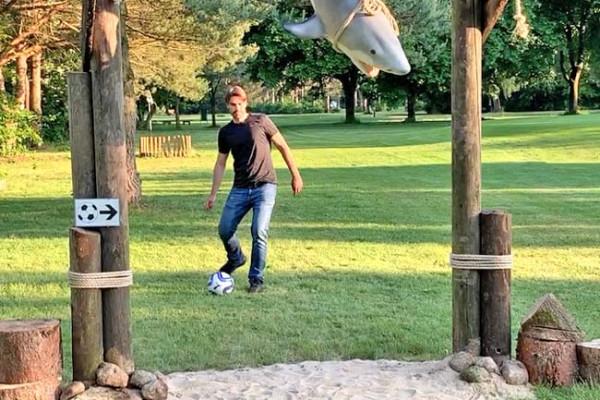 Fußballgolf spielen in der Lüneburger Heide