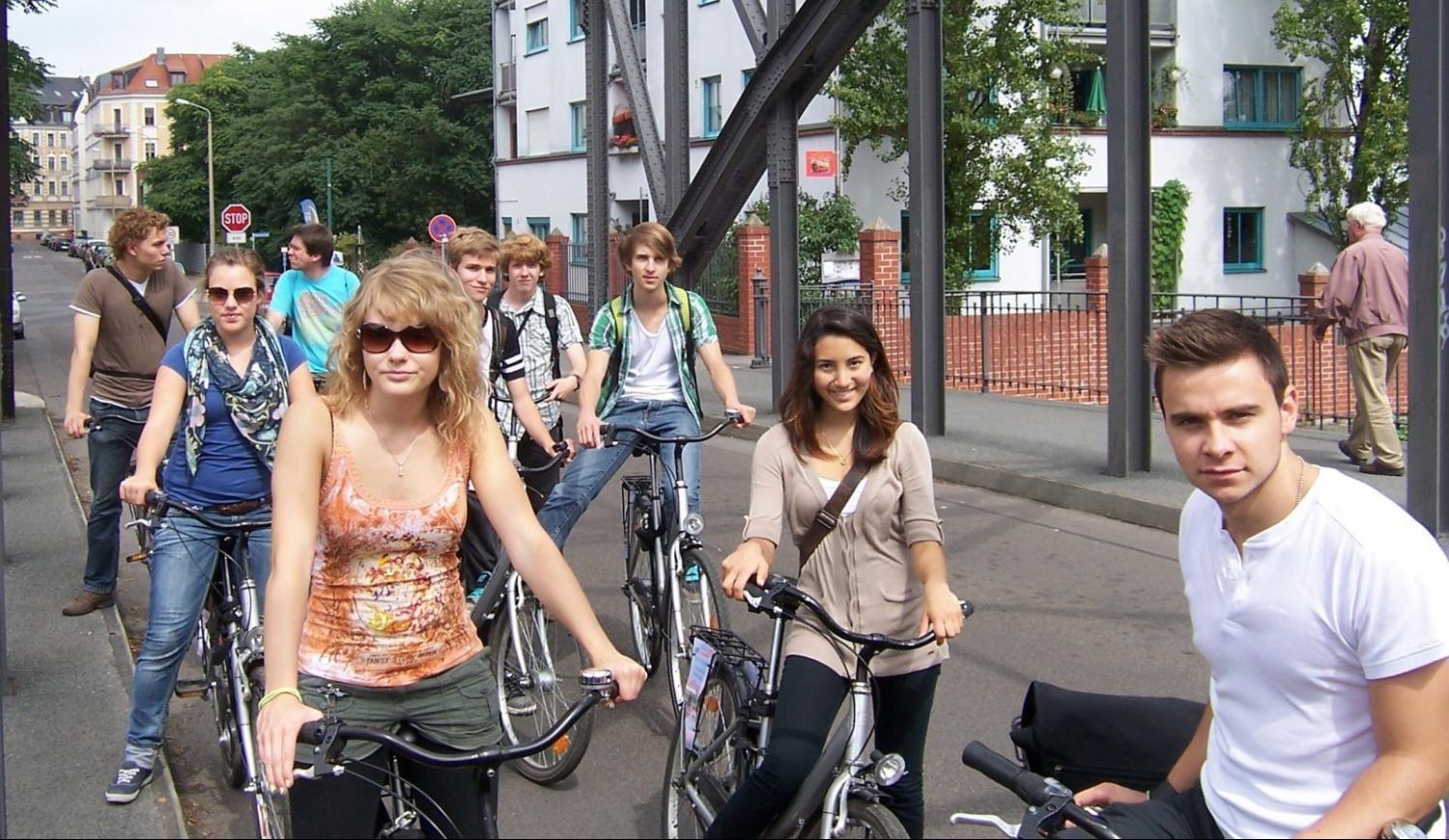 Unsere Guides führen Sie bei unsere Fahrradtour durch Leipzig zu den interessantesten Schauplätzen.