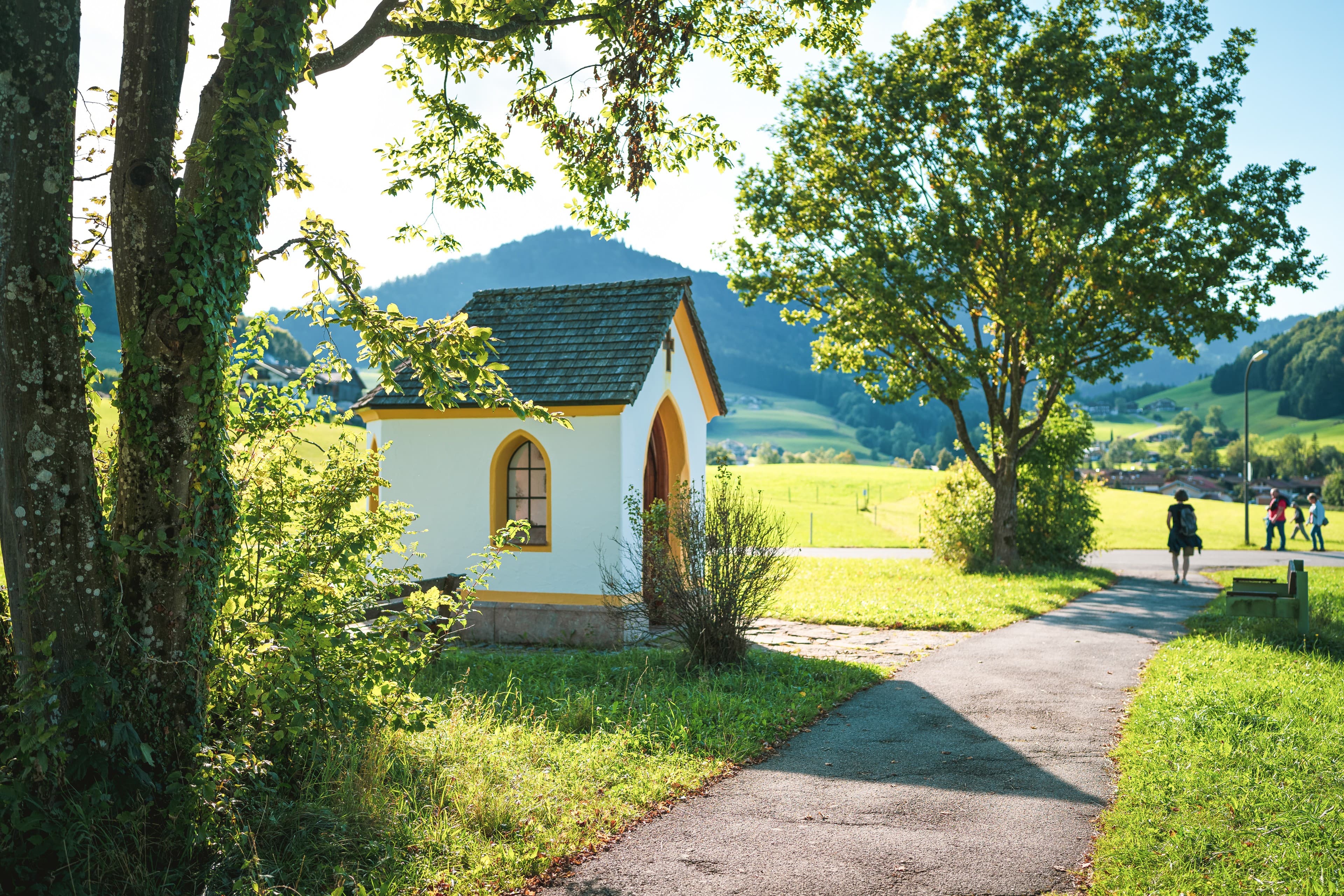 Eine Kapelle bei Ruhpolding, die man bei der Führung auf dem Kapellenweg besucht