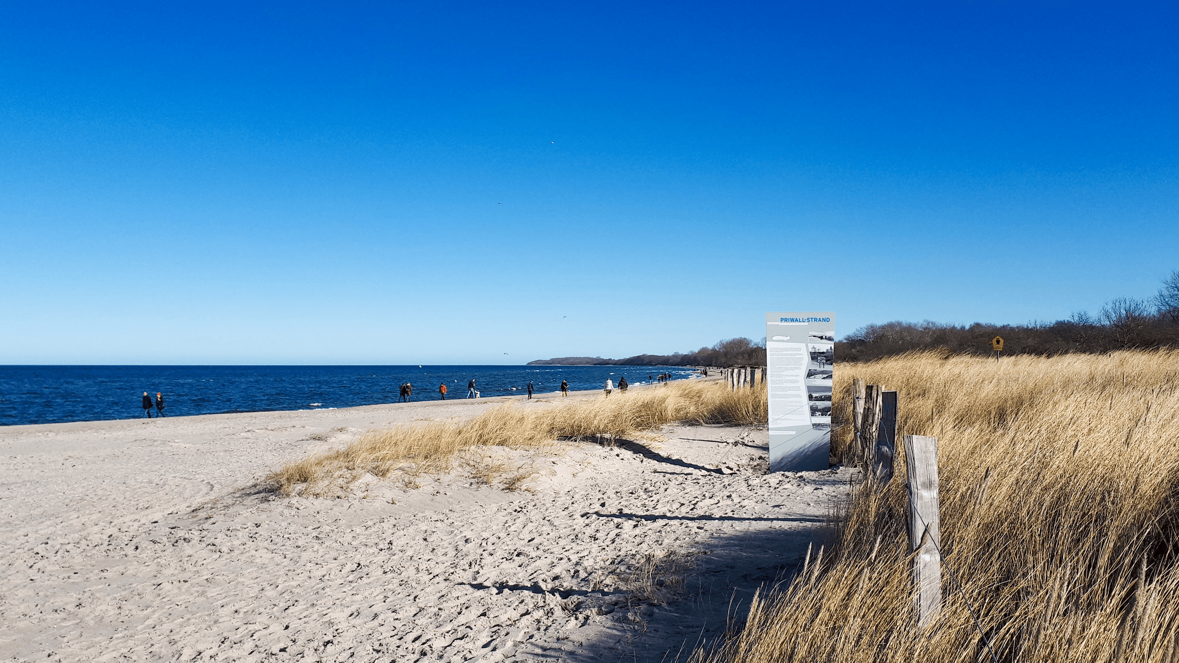 Priwall-Strand am ehemaligem innerdeutschen Grenzverlauf in Lübeck