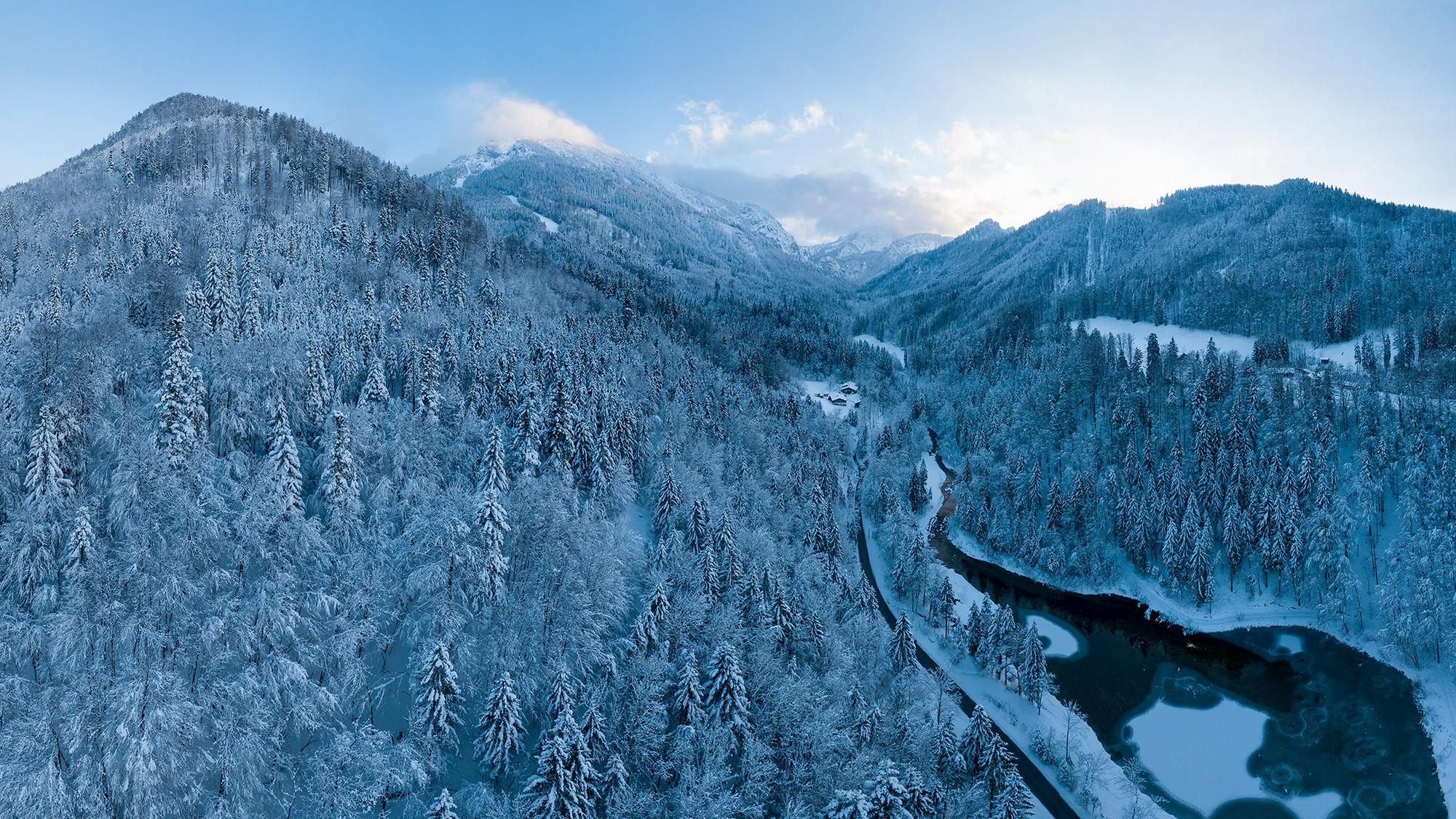 Winterlandschaft bei Ruhpolding