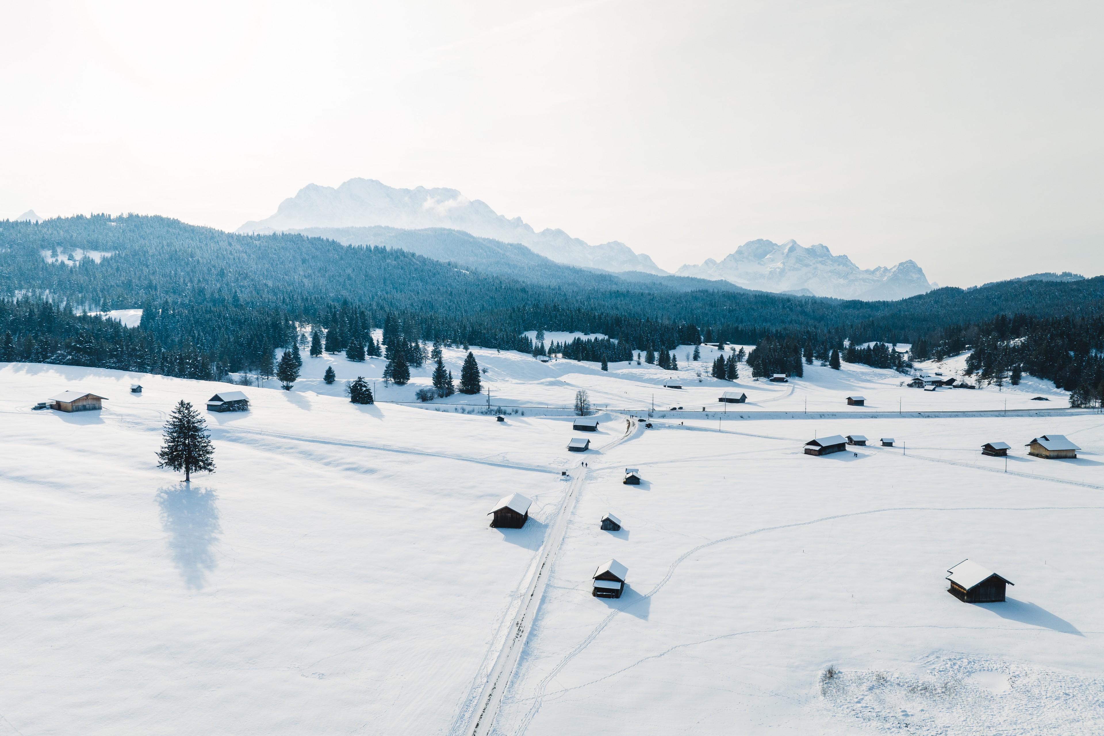 Winterliche Umgebung in Garmisch-Partenkirchen