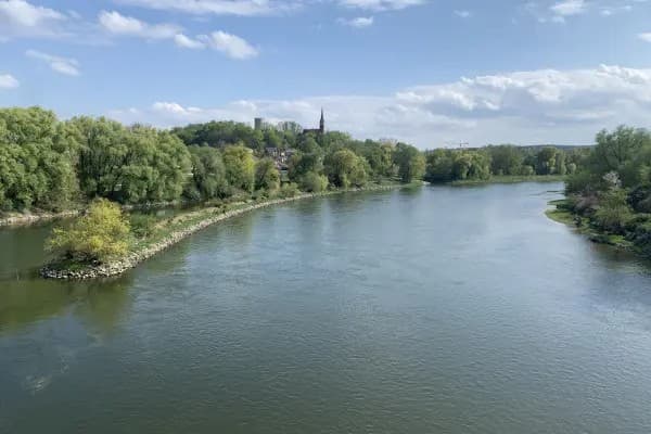 Die Donau nahe Regensburg