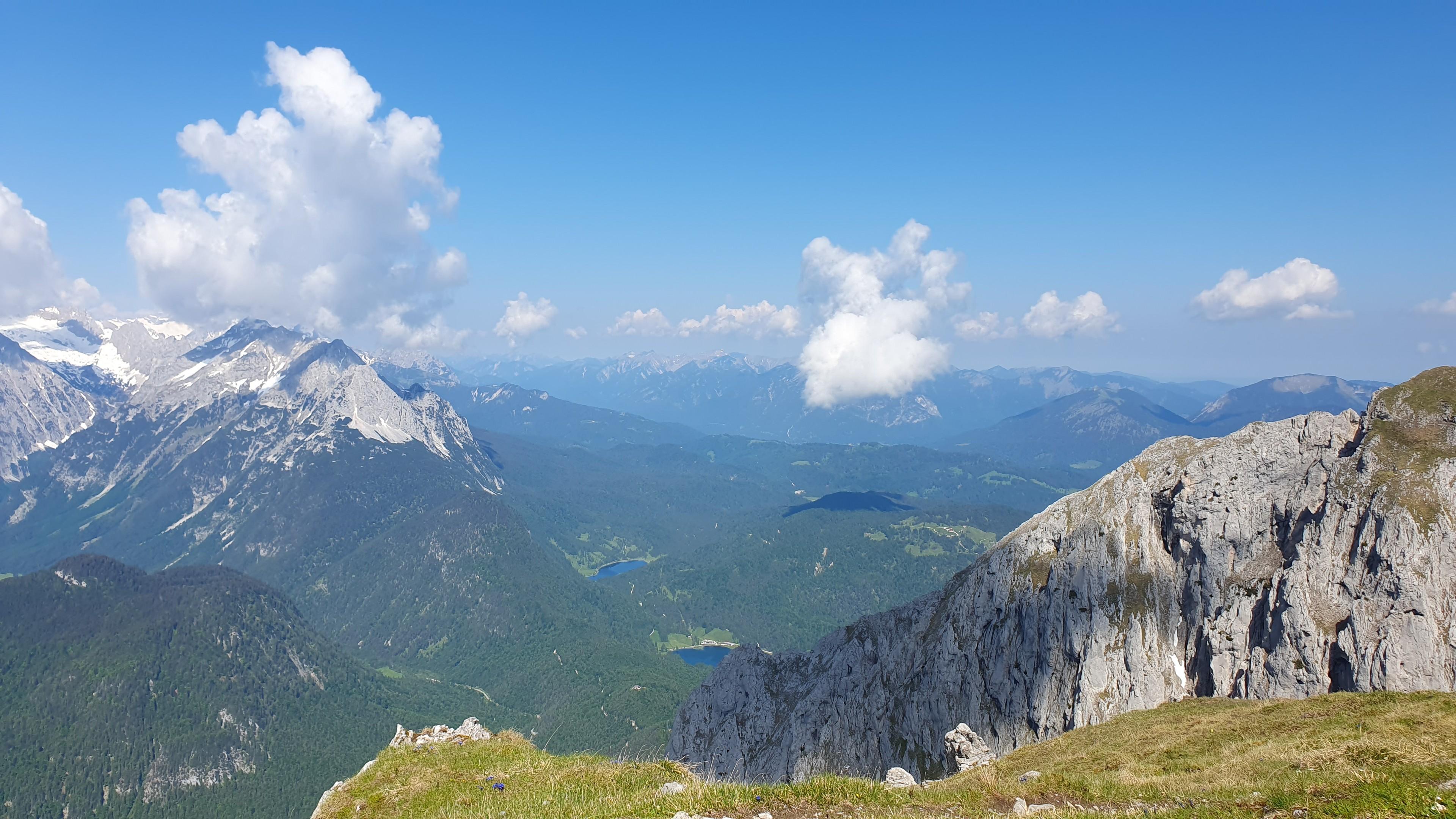 Aussicht vom Klettersteig Mittenwald