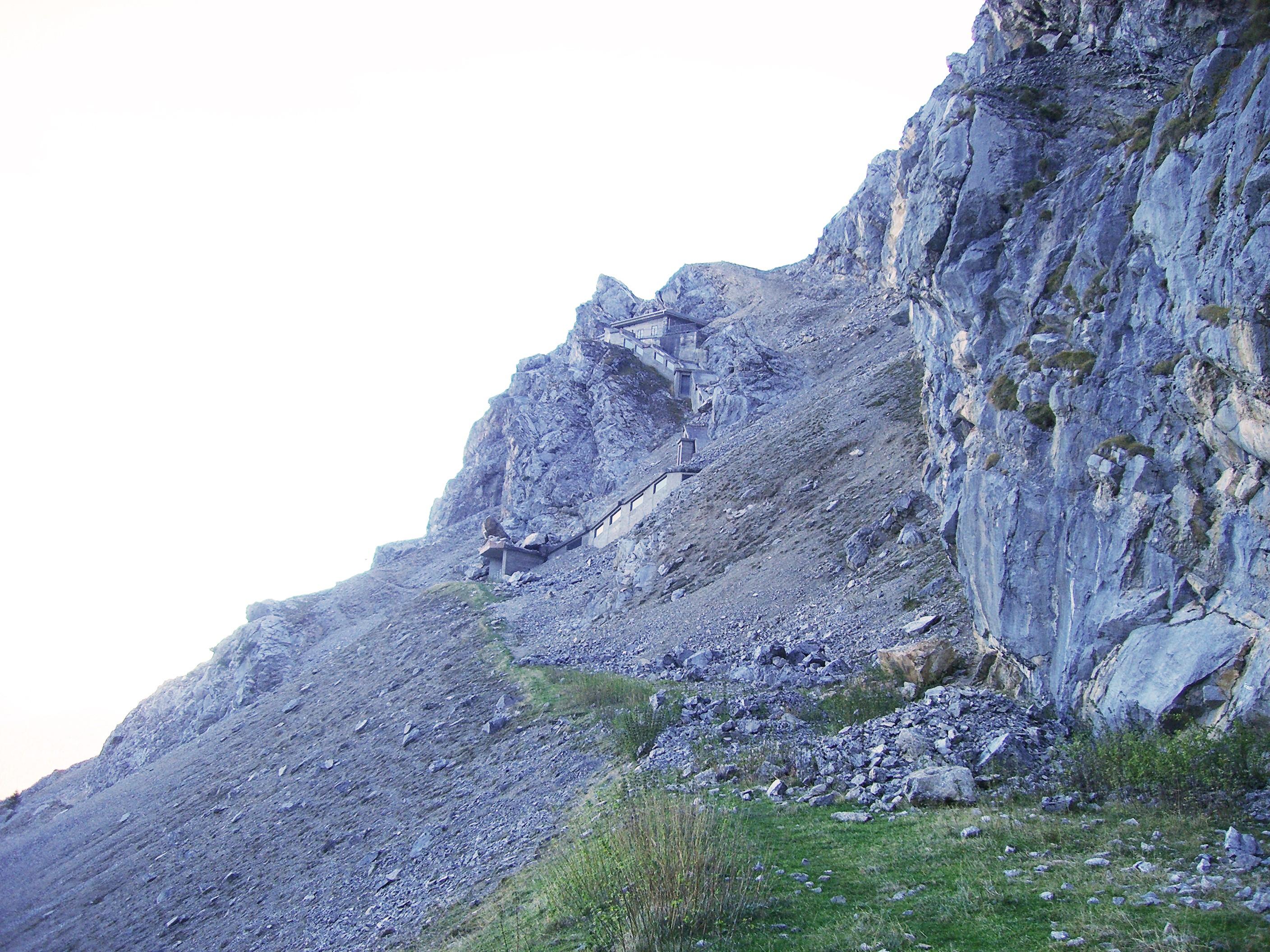 Ein Abschnitt des „Stopselzieher“-Klettersteigs an der Zugspitze