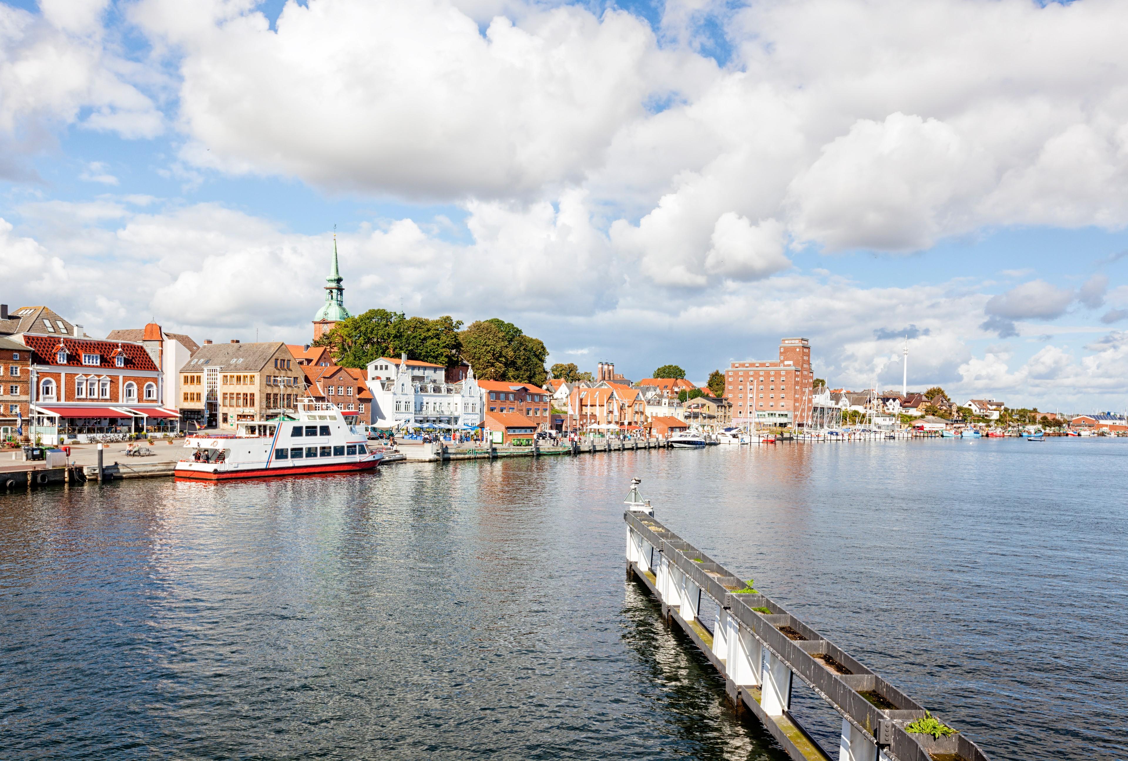 Blick auf Kappeln an der Schlei