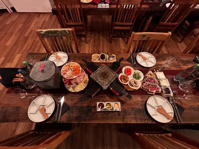 Raclette-Arrangement für Gruppen