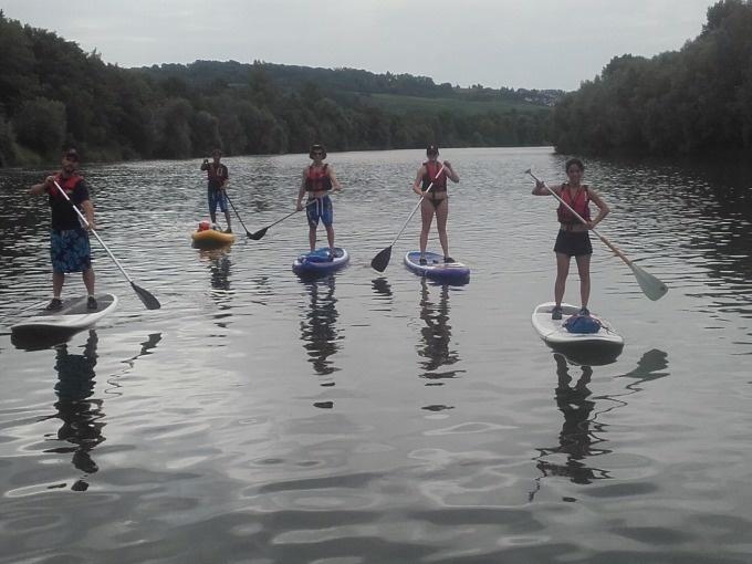 Stand Up Paddling Einsteigerkurs mit Tour am Althrein bei Freiburg und Basel 