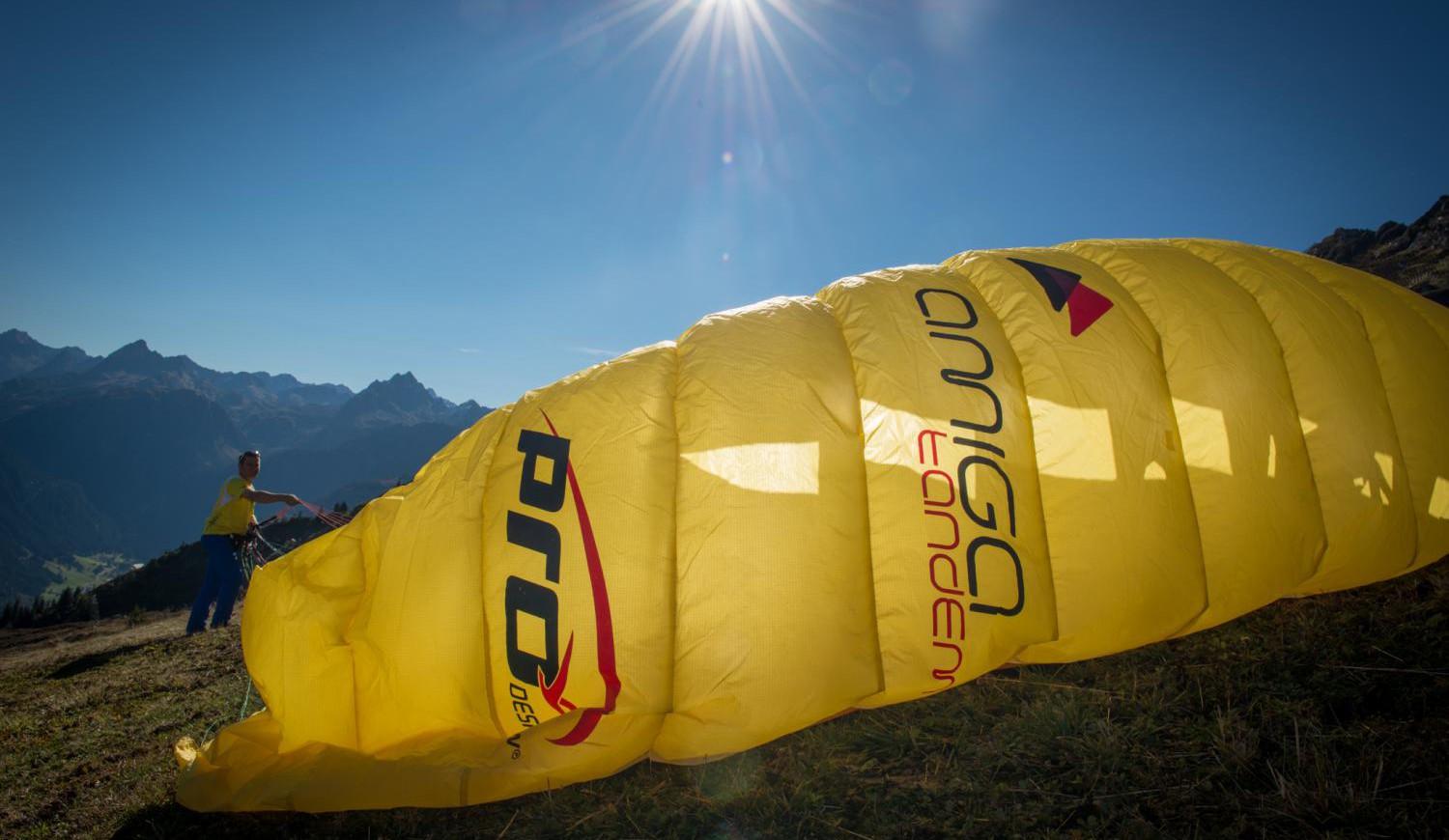 Paragleiten Montafon Gleitschirm Tandemflug online buchen
